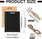 Giantree 20Pcs Photo Banner for Pictures, Paper Picture Frames, 4x6 Inch Photos Banner, Paper Photo Frame Photos String With Clips for Home Wall Decor,School and Office Decor(Style A)