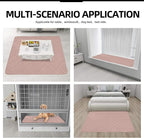 Easy-Going Sectional Couch Covers for Dogs L Shape Sofa Cover Reversible Sofa Slipcover Chaise Lounge Cover Furniture Protector Cover for Pets Dog Cat (42 x 52 inches, Pink/Pink)