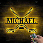 Custom Field Hockey LED Wall Sign – Personalized Name Sign Light Up, Sports Neon Signs For Wall Decor, Field Hockey Decor for Girls, Players, Fans, Teams