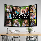 Custom Tapestry For Wall Bedroom Custom Backdrop Personalized Image Text Photo Customized Funny Tapestry Banners And Signs Mother's Day Horizontal Tapestrys