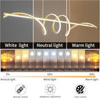 Modern Chandelier, Dimmable LED Pendant Light, Ring Chandelier for Living Room, Dining Room, Kitchen, Bedroom