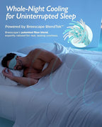 Breescape Cooling Comforter Queen Size - BlendTek™ Q-Max>0.46 Tech, Breathable Blanket for Hot Sleepers & Night Sweats Relief, Premium Lightweight Summer Bedding, 96x96 Inches, Snow White