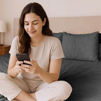 Tencel Sheets 4 Piece Queen Size - 100% Eucalyptus Lyocell Queen Sheets Set - Soft, Cooling & Breathable for Hot Sleepers - 16” Deep Pockets Hotel Quality Bedding Set - Grey