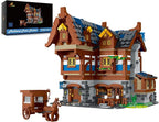 JMBricklayer Medieval 30108 House Building Sets for Adults - Creative Tavern Medieval Castle Construction Toys, Collectible Display Model Kits, Office or Room Decor Gifts for Girls Boys