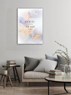 ART Christian Canvas Wall Decor Abstract Golden Pink Jade Canvas Wall Decor Modern Home Decor for Living Room Bedroom Plasm46 (Plasm46, 12x16)