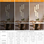 LMQNINE Natural Alabaster Pendant Lights for Kitchen Island White Marble Long Tube Chandelier Modern Black Ceiling Light Fixtures for Bedroom Dining Room Table Living Room Hallway(M-5Light)