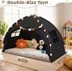 Bed Tent Twin Full Size Bed Tent for Kids Foldable Bunk Canopy Tents Privacy Space Blackout Toddler Sleeping Tents Breathable Portable Cottage Drafty Room for Indoor Bedroom