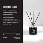 Hotel Collection - Sweetest Taboo - Reed Diffuser Set - Luxury Aromatherapy - Lemon Creme, Pomegranate & Raspberry, White Woods & Floral Peony - Essential Oil Diffusers - Shelf Decor - 100mL/3.5 FL oz