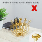 Sandstone Resin Thinker Style Abstract Sculpture Statue Collectible Figurines Home Office Bookshelf Desktop Decor (Small Gold, Right)