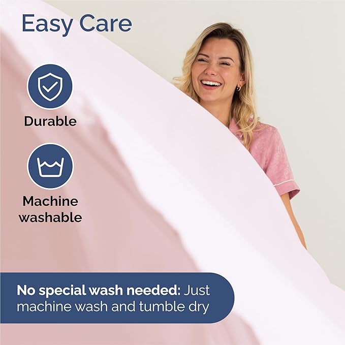 Split King Sheets Set 7 Piece - Includes 4 Pillowcases - Bed Sheets Split King - Soft Hotel Luxury Bedding - Cooling and Breathable - 1 Flat & 2 Fitted & 4 Pillowcases w/ Deep Pockets - Lavender Pink