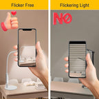 CGBE Led Desk Lamp: 360° Adjustable Nail Light for Desk with 3 Color Modes 5 Brightness, 23.6-Inch Nail Lamp for Desk for Salon Manicurist Tattoo Crafts Sewing Work Reading Game