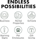 Rustic Custom Metal Sign - Custom Sign for Indoor or Outdoor Use (Rustic Black, 15x15 inches)