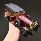 Model Car Kits Adults and Boys 1/24 Diecast Cars Phantom Generation Vintage Car Collectibles,Die Cast Metal Pull Back Cars with Lights and Sounds,Toy Cars for Boys Age 3-12（Red）