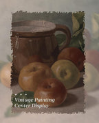 HUARCEY Gold Framed Vintage Wall Art for Living Room, Harvest Apples Still Life Oil Painting Artwork Shelf Decor Abstract Wall Pictures Prints, Farmhouse Fruit Room Decor Bedroom Kitchen Bathroom