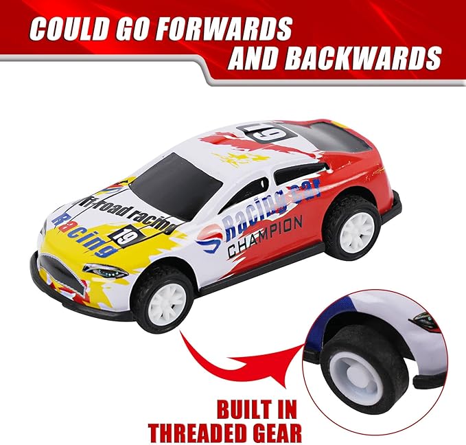 2.7 inch Pull Back Cars Toys Set, 24 Pack Friction Power Alloy Casting car Mini Race car, Suitable for Toddler 3 4 5 6 Year Old Kids Toy, Boys and Girls Birthday Party Gifts Easter Egg Stuffing