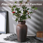 Farmhouse Vase for Home Decor, Vintage Rustic Terracotta Flower Vase Suitable for Home Decor, Living Room, Shelf, Dining Table. 10.9IN ZSHLXM