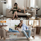 Bedside Caddy, Bed Organizer with 11 Pockets and Power Strip Holder,Versatile Bedside Storage Caddy for Home,Dorm,Bunk,Hospital,Crib Bed (Grey)