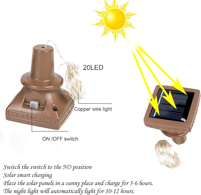 ZNYCYE Upgraded 8 Pack Solar Powered Wine Bottle Lights 20 LED Colored Starry Cork Light Fairy Cork String Craft Lights for Wedding Christmas Outdoor Holiday Garden Decor (Multi Color)