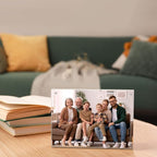 SYNTRIFIC 4x6 Acrylic Picture Frame 5 Pack,10+10mm Thickness Acrylic Frame,Freestanding Double Sided Frames Lucite Frameless Transparent Gift for Desktop Display