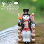 Whimsical Cat Garden Decor Statues Outdoor Solar Lights for Yard Art Fall Home Halloween Decoration Figurine Lawn Ornament - Unique Cat Lovers Gifts for Housewarming Gardening Women Mom Grandma