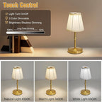 3000mah Battery Powered Lamp for Home,Small Cordless Lamps Rechargeable,3 Color Temperature 5W LED Touch Lamp Battery Operated Table Lights,Wireless Lamps for Tables,Kitchen,Living Room (Gold,H11”)