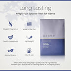 Expressive Scent – Home Fragrance Aromatic Sachets: Premium Long-Lasting Aroma, for Drawers Dressers Closets Car Kitchen, Sea-Spray