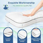 Basic Beyond Cervical Neck Pillow for Neck Pain Relief, 17*25*2.4 Cervical Pillow for Neck Correction, Memory Foam Ergonomic Pillow with Good Neck Support, Orthopedic Pillow for Back and Side Sleepers