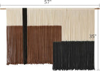 Macrame Wall Hanging Large Dip Dye Tapestry Fiber Wall Art Boho Bedroom Décor 57''W*35''L
