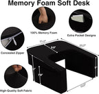 A Nice Night Lap Desk Rest Pillow for Adult,TV Trays Bed Pillow, Memory Foam Rest Pillow for Reading, Working, Playing Switch or Sitting in Bed Sofa Floor,Black