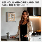 Homeforia 11x11 Picture Frame Black, High End Metal 11 by 11 Square Frames with Mat 9 x 9 Opening, 11by11 Poster Frames Matted to 9x9 inch Photo, Wall Hanging Frame, Tempered Glass, Wall Kit, Set of 1