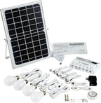 Solar Powered Indoor & Outdoor Pendant Lights with 4 LED Bulbs, Each 5m Cord, Waterproof, 6000mAh Battery for Yards, Gardens, Patios, Camping, RVs & Sheds