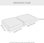 Yates Home PU Leather Couch Sofa Cushion Slipcover Water-Proof Elastic Chair RV Seat Covers Loveseat Sofa Furniture Protector Slip Cover for Settee Seater Replacement Living Room（2 Pieces, Camel）