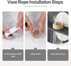 3D Textured Black and White Abstract Wall Art with Vase, White Butterfly Wall Decor, Modern Painting Artwork, Minimalist Wall Decor for Living Room Hallway Dining Room Bedroom Office, 25.6x24 In