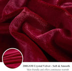 XeGe Luxury Faux Fur Throw, Red Soft 50x60 Fluffy Blanket, Shaggy Plush Decorative Couch Blanket, Autumn Cute Furry Fuzzy Lap Bed Throw for Kids Women Men Teen Girls