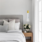 Linear Chandeliers LED Pendant Lights for Kitchen Island Fixtures Bubble Crystal Chandeliers 6000K Daylight LED Bulbs Mini Pendant Lighting for Island Modern Pendant Light Fixtures