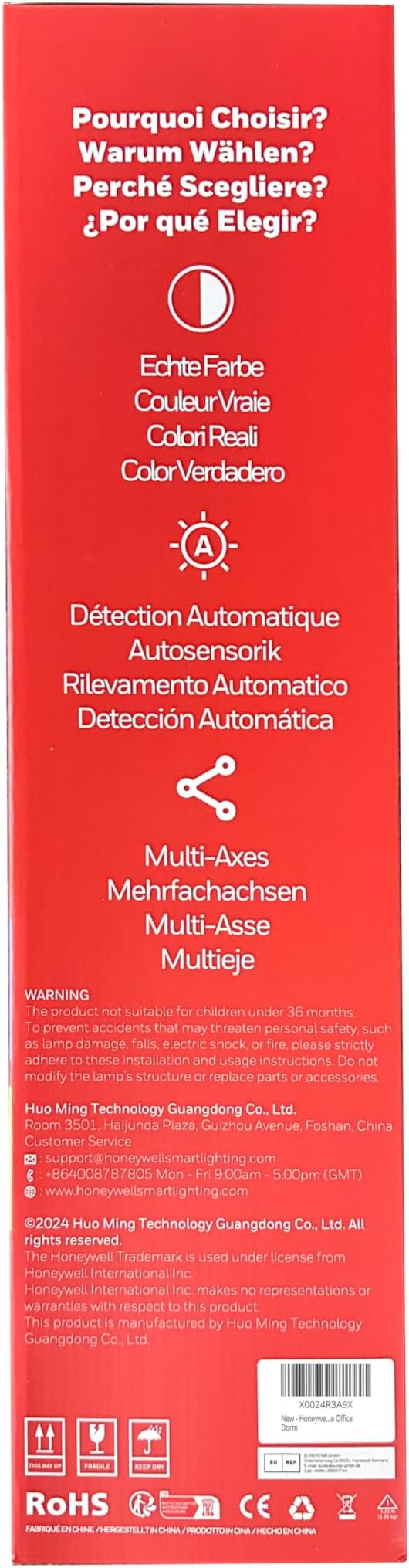 Honeywell Desk Lamp for Home Office, H4 Sunturalux™ Eye-Caring LED Desk Light, 700LM Dimmable Desk Lamp with Timer, Adjustable Desk Reading Light, Touch Auto Dimming Table Lamp for Study, Bedroom