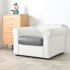 Yates Home PU Leather Couch Sofa Cushion Slipcover Water-Proof Elastic Chair RV Seat Covers Loveseat Sofa Furniture Protector Slip Cover for Seater Replacement in Living Room（Chair, Light Gray）