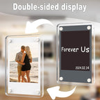 HELPLEX Acrylic Fridge Magnetic Frame, 12 Pack Polaroid Magnet Frame 2.36 x 3.54 Inch Double Sided Refrigerator Magnet Picture Frame for Fujifilm Instax Mini, Clear Photo Display Frames