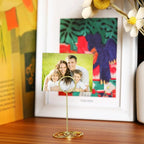 TecUnite 48 Pieces 3.35 Inch Table Number Holder Place Card Photo Holder Picture Name Menu Clips Memo Cards Stand for Wedding Reception Anniversary Birthday Party Centerpieces (Gold)