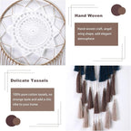 Macrame Dream Catcher Wall Hanging - Large Dreamcatchers Boho Chic Wall Decor, Handmade Tassels Ornament Colorful Room Decor for Bedroom, Blessing Gift for Girls Kids Women (Blue Mix)