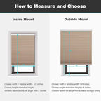 Changshade Cordless Cellular Shades, Blackout Honeycomb Shades for Windows, Pull Down Pleated Blinds, Easy to Install for Indoor Windows and French Doors,37" W x 72" H, Light Brown