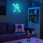 Lacrosse Neon Sign-Dimmable Sport Wall Decor With USB Power, Unique Lacrosse Gifts for Boys & Men, LED Bedroom Light for Man Cave College Dorm Lacrosse Fan Accessories