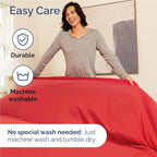 Twin XL Sheets Set 4 Piece - Includes 2 Pillowcases - Bed Sheets Twin XL Size - Soft Hotel Luxury Bedding - Cooling, Comfy, Cozy & Breathable - 1 Flat & 1 Fitted & 2 Pillowcases w/ Deep Pockets - Red