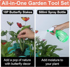 Vertical Planter, 6 Tier Stackable Strawberry Planter with Garden Tool Set, Movable Indoor/Outdoor Garden Herb Pot for Growing Vegetables and Succulents, Teal