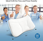 Cervical Neck Pillow for Sleeping, Orthopedic Contour Pillow for Neck and Shoulder Pain Relief, Cervical Memory Foam Support Pillows for Side, Back and Stomach Sleepers