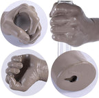 Wall Sculptures, Hand Vases Home Decor, Wall Mount Art Sculpture, Unique Wall Art Statue, Funky Flower Vase Decorations, Modern Eclectic Hanging Decor,Glass Test Tube Vase (Beige)