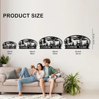 Personalized Hunting Metal Signs Outdoor - Custom Deer Antler Wall Art, Last Name Signs for Home, Rustic Cabin & Lodge Decor, Housewarming Gifts - MADE IN USA