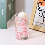 300Pcs Vase Filler Lightpink No Hole Faux Pearl Beads for Vase Filling Decorations, Candle Centerpieces, Wedding Centerpieces, Home Party Decor (8/14/20mm)