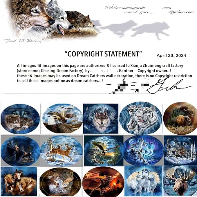 Remorelt Wolf Eagle Bear Dream Catcher Bedroom Wall Decor, Christmas Home Decoration, Room Accessory, White Moon Feather Decoration - Unique Home Craft Wall Pendant (DC15 6Inch Horse)