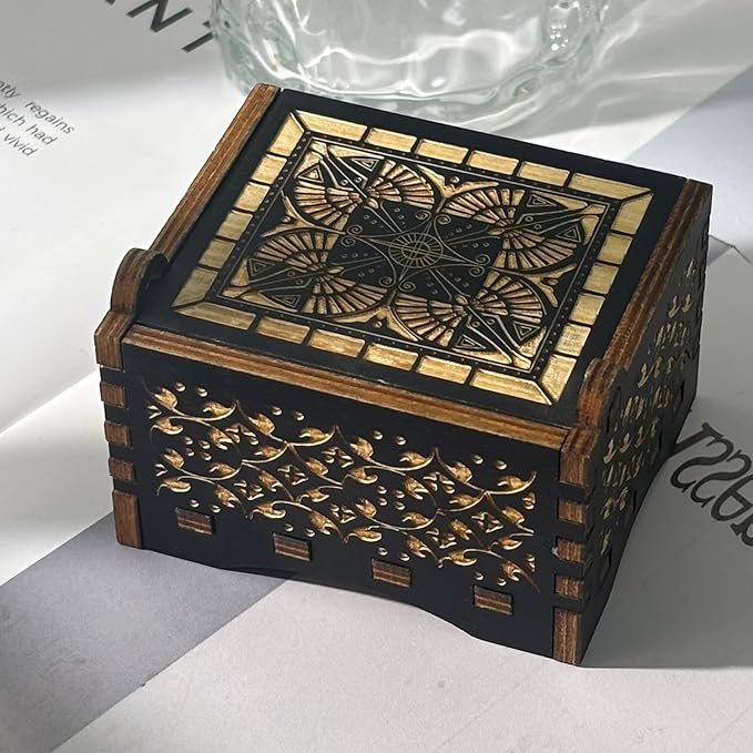 Can't Help Falling in Love Wooden Music Box for Women, Men, Girlfriend, Boyfriend, Wife, Husband – Romantic Couple Gift for Birthday or Valentine’s Day